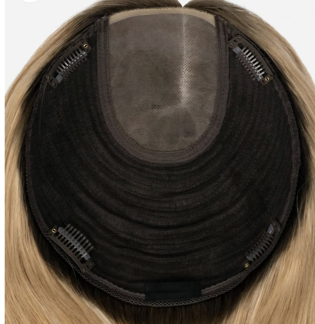 Color TGM - 7"×8" Mono Top Remy Human Hair Topper – Pre-Layered | Free Part