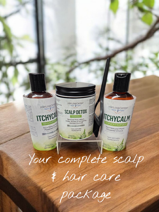 8oz/ Itchy Calm Anti fungal Detox Scalp Mask and 16oz shampoo combo