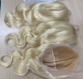 613 Platinum Blonde Full Lace Hair System